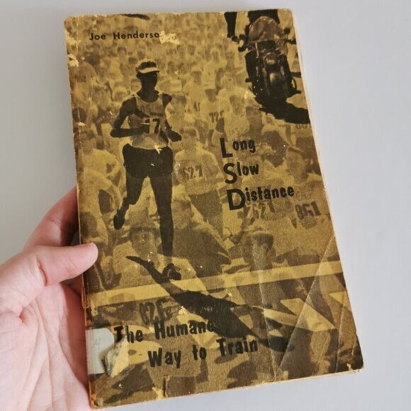 1976 Long Slow Distance Running Book DAMAGED Joe Henderson Marathon Training - Picture 1 of 10